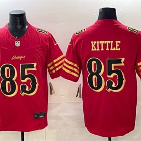 Red/Gold San Francisco 49ers #85 George kittle 2025 F.U.S.E. "Rivalries" Vapor Limited Stitched Football Jersey - SFR14