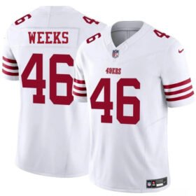 White San Francisco 49ers #46 Jon Weeks 2025 F.U.S.E. Vapor Untouchable Limited Stitched Football Jersey - SFR86