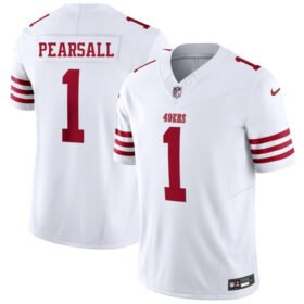White San Francisco 49ers #1 Ricky Pearsall 2025 F.U.S.E. Vapor Untouchable Limited Stitched Football Jersey - SFR79