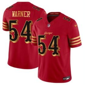 Red Gold San Francisco 49ers #54 Fred Warner 2025 F.U.S.E. "Rivalries" Vapor Limited Stitched Football Jersey - SFR12