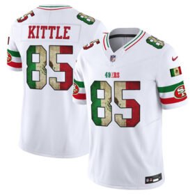 White San Francisco 49ers #85 George kittle 2025 F.U.S.E. Mexico Vapor Limited Stitched Football Jersey - SFR36