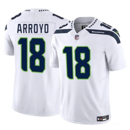 White Seattle Seahawks #18 Elijah Arroyo 2025 Draft F.U.S.E. Vapor Limited Stitched Football Jersey - SSR30