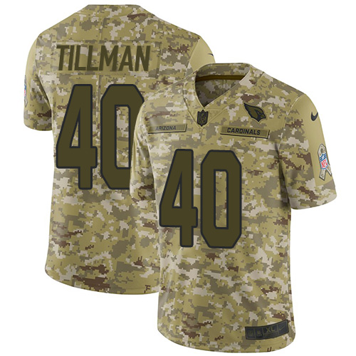 Nike Cardinals #40 Pat Tillman Camo Stitched NFL Limited 2018 Salute to Service Jersey - ACJ53