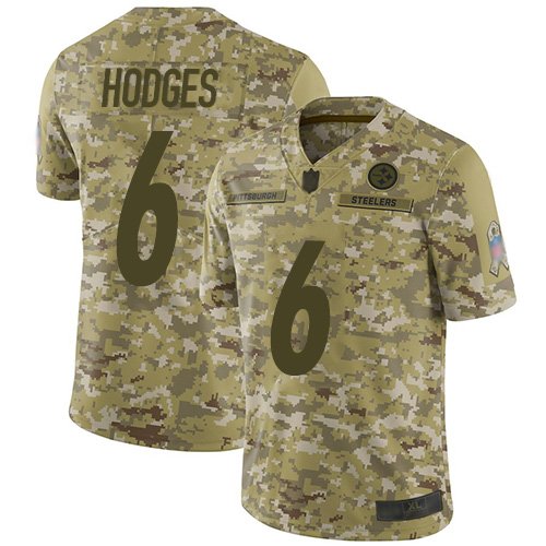 Nike Steelers #6 Devlin Hodges Camo Stitched NFL Limited 2018 Salute To Service Jersey - PSJ33