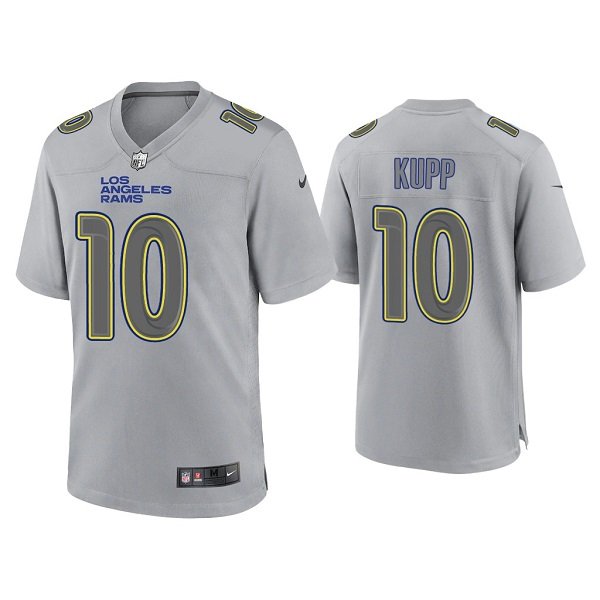 Grey  Los Angeles Rams #10 Cooper Kupp Atmosphere Fashion Stitched Game Jersey - LAR453
