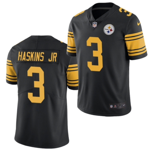 Black Pittsburgh Steelers #3 Dwayne Haskins Jr. Color Rush Limited Stitched Jersey - PSJ539