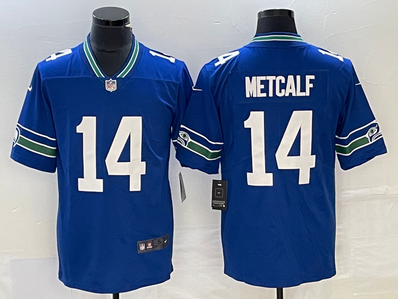 Royal Seattle Seahawks #14 DK Metcalf Vapor Untouchable Limited Stitched Football Jersey