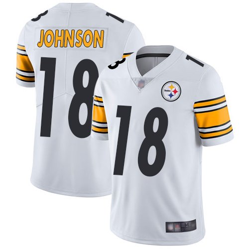 Nike Steelers #18 Diontae Johnson White Stitched NFL Vapor Untouchable Limited Jersey - PSJ622