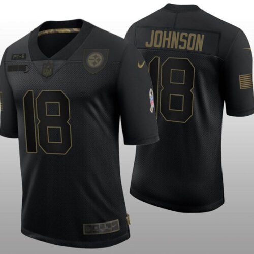 Black Pittsburgh Steelers #18 Diontae Johnson Vapor Untouchable Limited Stitched Jersey - PSJ797