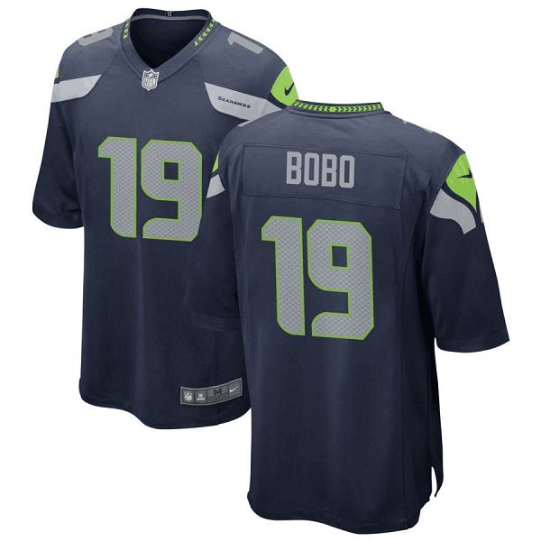 Navy Seattle Seahawks #19 Jake Bobo Stitched Game Jersey
