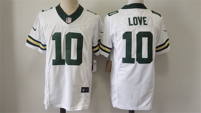 White Green Bay Packers #10 Jordan Love Vapor 2024 F.U.S.E. Limited Stitched Football Jersey - GBJ145