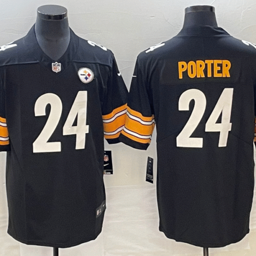 Black Pittsburgh Steelers #24 Joey Porter Jr. 2023 Draft Vapor Untouchable Limited Stitched Jersey - PSJ744