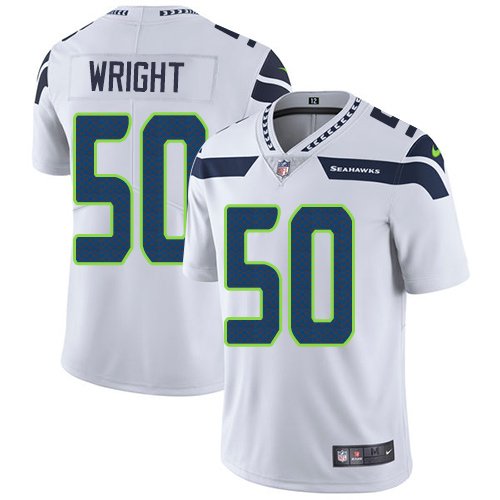 Nike Seahawks #50 K.J. Wright White Stitched NFL Vapor Untouchable Limited Jersey