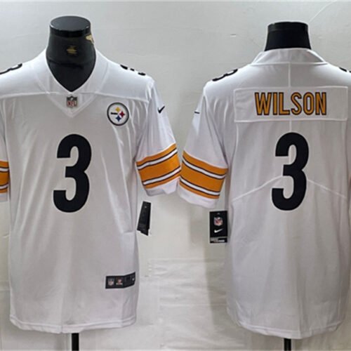 White Pittsburgh Steelers #3 Russell Wilson Vapor Untouchable Limited Stitched Jersey - PSJ250