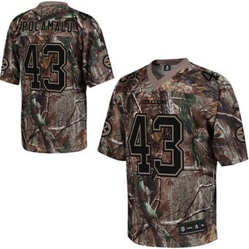 Camouflage Pittsburgh Steelers Customized Realtree Collection Stitched Football Jersey - PSJ558