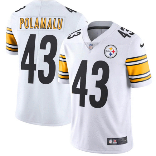 White Pittsburgh Steelers #43 Troy Polamalu Vapor Untouchable Limited Stitched Jersey - PSJ98
