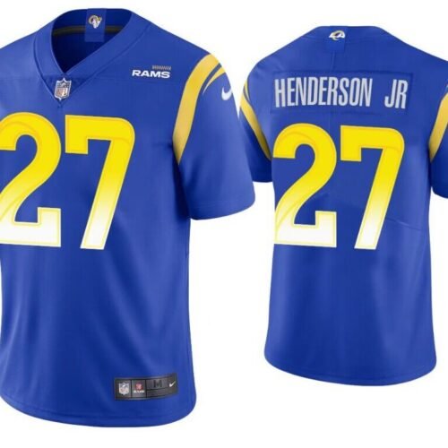 Royal Los Angeles Rams #27 Darrell Henderson Jr. Vapor Untouchable Stitched Football Jersey - LAR121