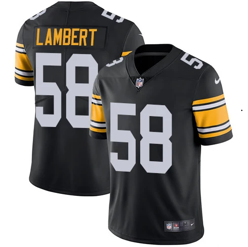 Black Pittsburgh Steelers #58 Jack Lambert Vapor Untouchable Limited Stitched Football Jersey - PSJ767