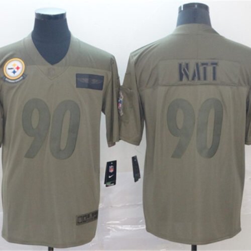Camo Pittsburgh Steelers #90 T. J. Watt 2019 Salute To Service Limited Stitched Jersey - PSJ754
