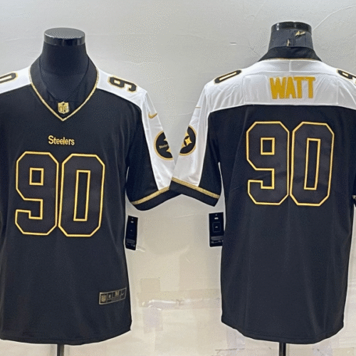 Black Gold Pittsburgh Steelers #90 T. J. Watt Thanksgiving Vapor Untouchable Limited Stitched Jersey - PSJ571