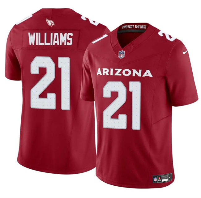 Red Arizona Cardinals #21 Garrett Williams 2024 F.U.S.E. Vapor Untouchable Limited Stitched Jersey - ACJ67