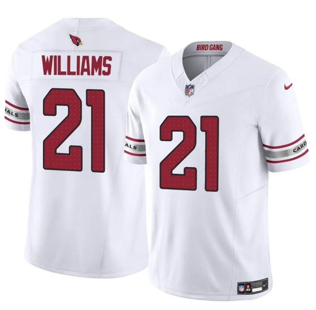 White Arizona Cardinals #21 Garrett Williams 2024 F.U.S.E. Vapor Untouchable Limited Stitched Jersey - ACJ108