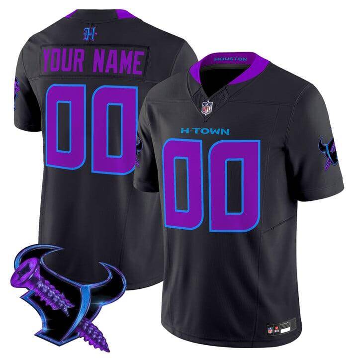 Black Houston Texans Active Player Custom F.U.S.E. Limited Stitched Football Jersey - HTJ154