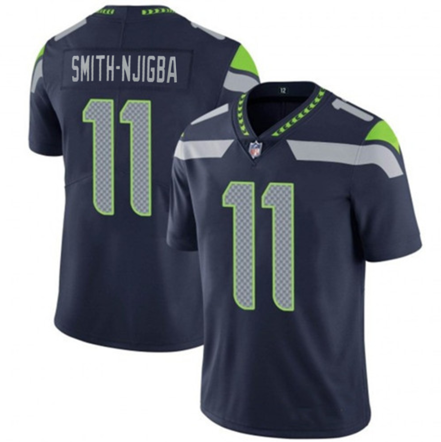 Navy Seattle Seahawks #11 Jaxon Smith-Njigba 2023 Draft Vapor Untouchable Stitched Jersey