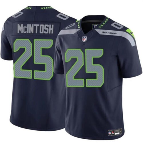 Navy Seattle Seahawks #25 Kenny McIntosh 2024 F.U.S.E Vapor Limited Stitched Football Jersey