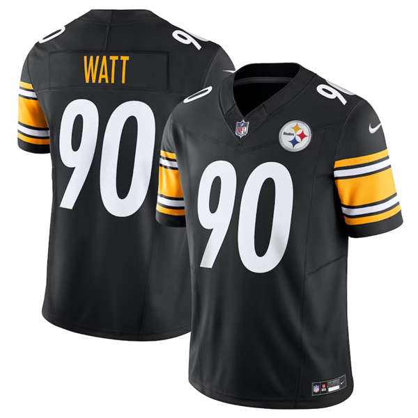 Black Pittsburgh Steelers #90 T.J. Watt 2023 F.U.S.E. Vapor Untouchable Limited Stitched Jersey - PSJ348