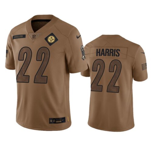 Brown Pittsburgh Steelers #22 Najee Harris 2023 Salute To Service Limited Jersey - PSJ445