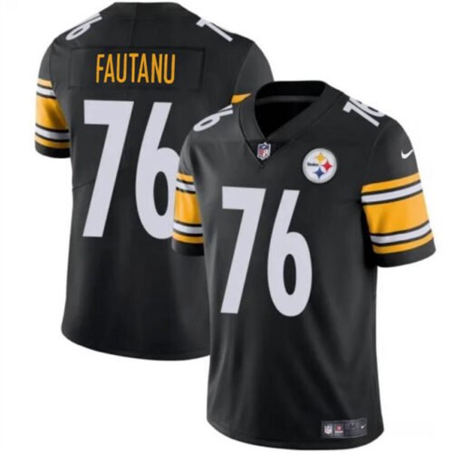 Black Pittsburgh Steelers #76 Troy Fautanu Vapor Untouchable Limited Stitched Jersey - PSJ680