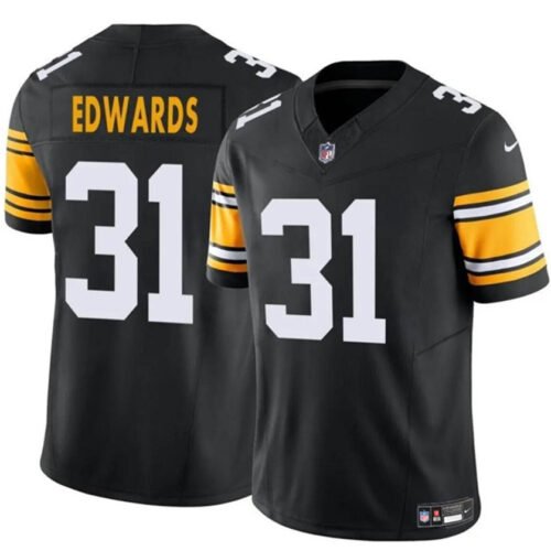 Black Pittsburgh Steelers #31 Daijun Edwards 2024 F.U.S.E. Alternate Vapor Untouchable Limited Stitched Jersey - PSJ484