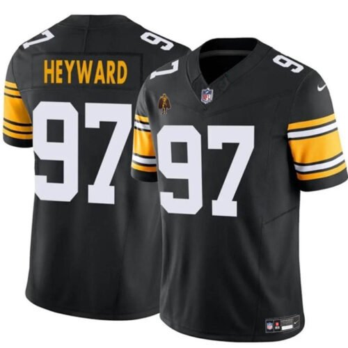 Black Pittsburgh Steelers #97 Cameron Heyward 2024 F.U.S.E. With Walter Payton Patch Vapor Untouchable Limited Stitched Jersey - PSJ26