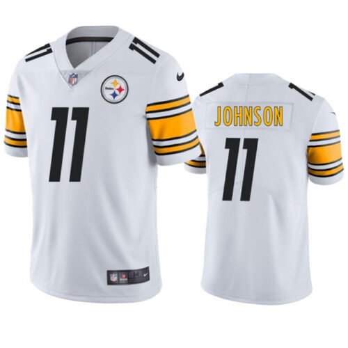 White Pittsburgh Steelers #11 Brandon Johnson 2025 Vapor Untouchable Stitched Football Jersey - PSJ325