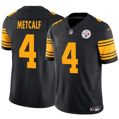 Black Pittsburgh Steelers #4 DK Metcalf 2025 F.U.S.E. Color Rush Vapor Untouchable Limited Stitched Jersey - PSJ741