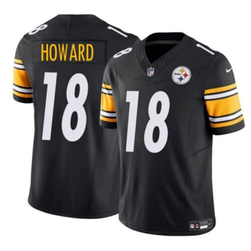 Black Pittsburgh Steelers #18 Will Howard 2025 Draft F.U.S.E. Vapor Limited Stitched Football Jersey - PSJ447