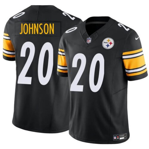 Black Pittsburgh Steelers #20 Kaleb Johnson 2025 Draft F.U.S.E. Vapor Limited Stitched Football Jersey - PSJ184