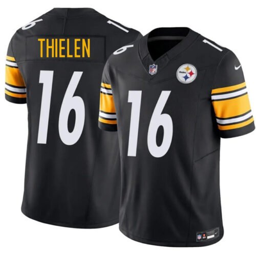 Black Pittsburgh Steelers #16 Adam Thielen 2025 F.U.S.E. Vapor Limited Stitched Football Jersey - PSJ732