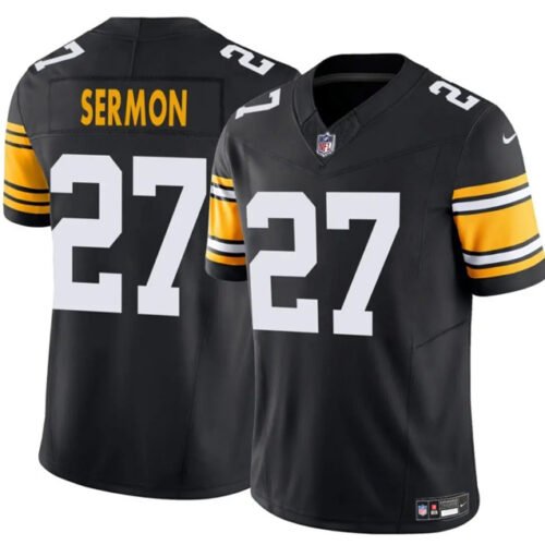 Black Pittsburgh Steelers #27 Trey Sermon 2025 F.U.S.E. Alternate Vapor Untouchable Limited Stitched Jersey - PSJ20