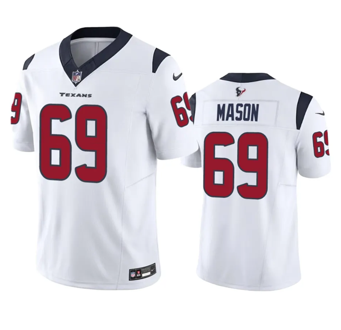 White Houston Texans #69 Shaq Mason 2023 F.U.S.E Vapor Untouchable Stitched Football Jersey - HTJ03