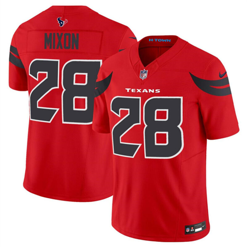 Red Houston Texans #28 Joe Mixon 2024 Alternate F.U.S.E Limited Stitched Jersey - HTJ248