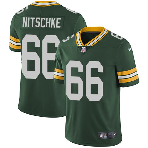Nike Packers #66 Ray Nitschke Green Team Color Stitched NFL Vapor Untouchable Limited Jersey - GBJ199