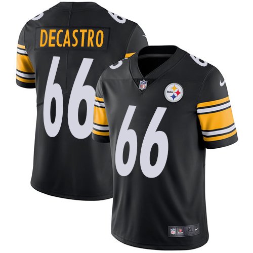 Nike Steelers #66 David DeCastro Black Team Color Stitched NFL Vapor Untouchable Limited Jersey - PSJ541