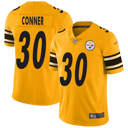 Nike Steelers #30 James Conner Gold Stitched NFL Limited Inverted Legend Jersey - PSJ34