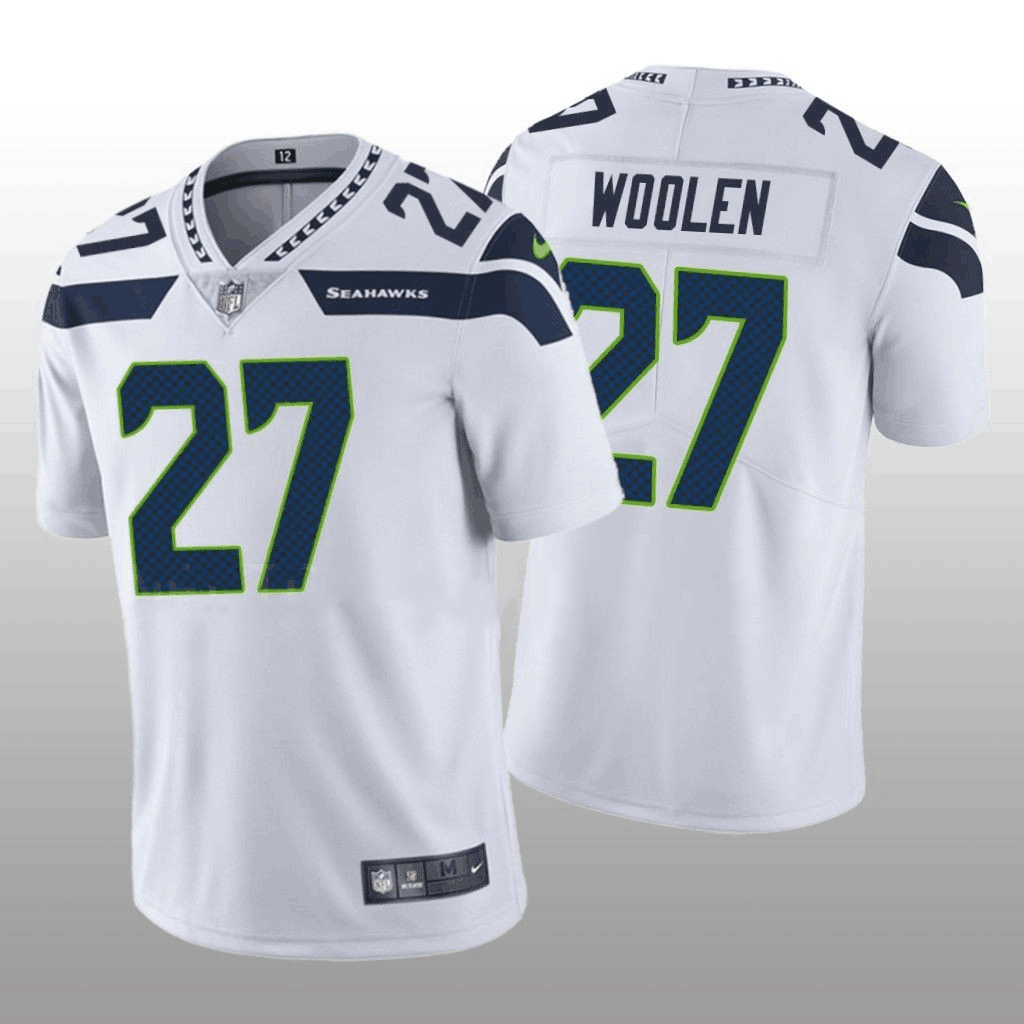 White Seattle Seahawks #27 Tariq Woolen Vapor Untouchable Stitched Football Jersey
