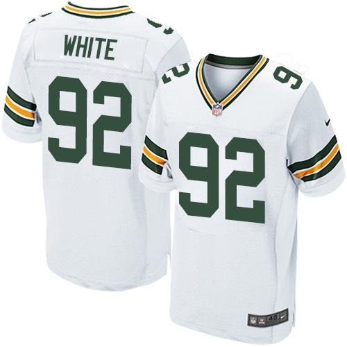 Nike Packers #92 Reggie White White Stitched NFL Elite Jersey - GBJ543