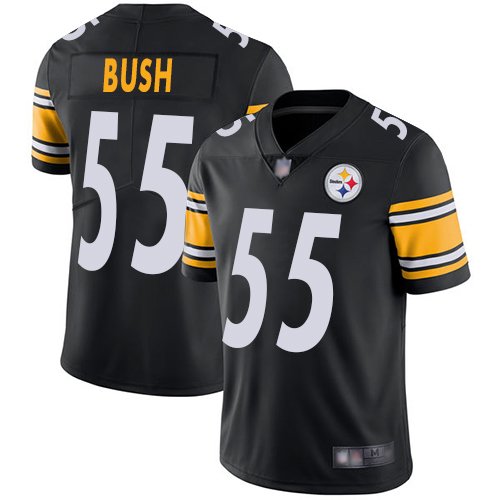 Nike Steelers #55 Devin Bush Black Team Color Stitched NFL Vapor Untouchable Limited Jersey - PSJ386