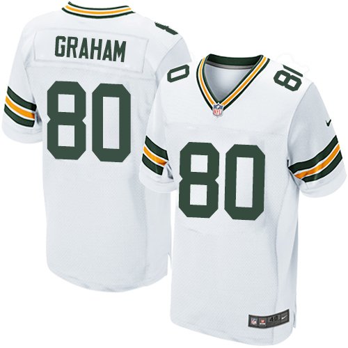 Nike Packers #80 Jimmy Graham White Stitched NFL Elite Jersey - GBJ04