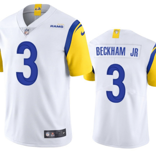 White Los Angeles Rams #3 Odell Beckham Jr. 2021 Vapor Untouchable Limited Stitched Football Jersey - LAR516